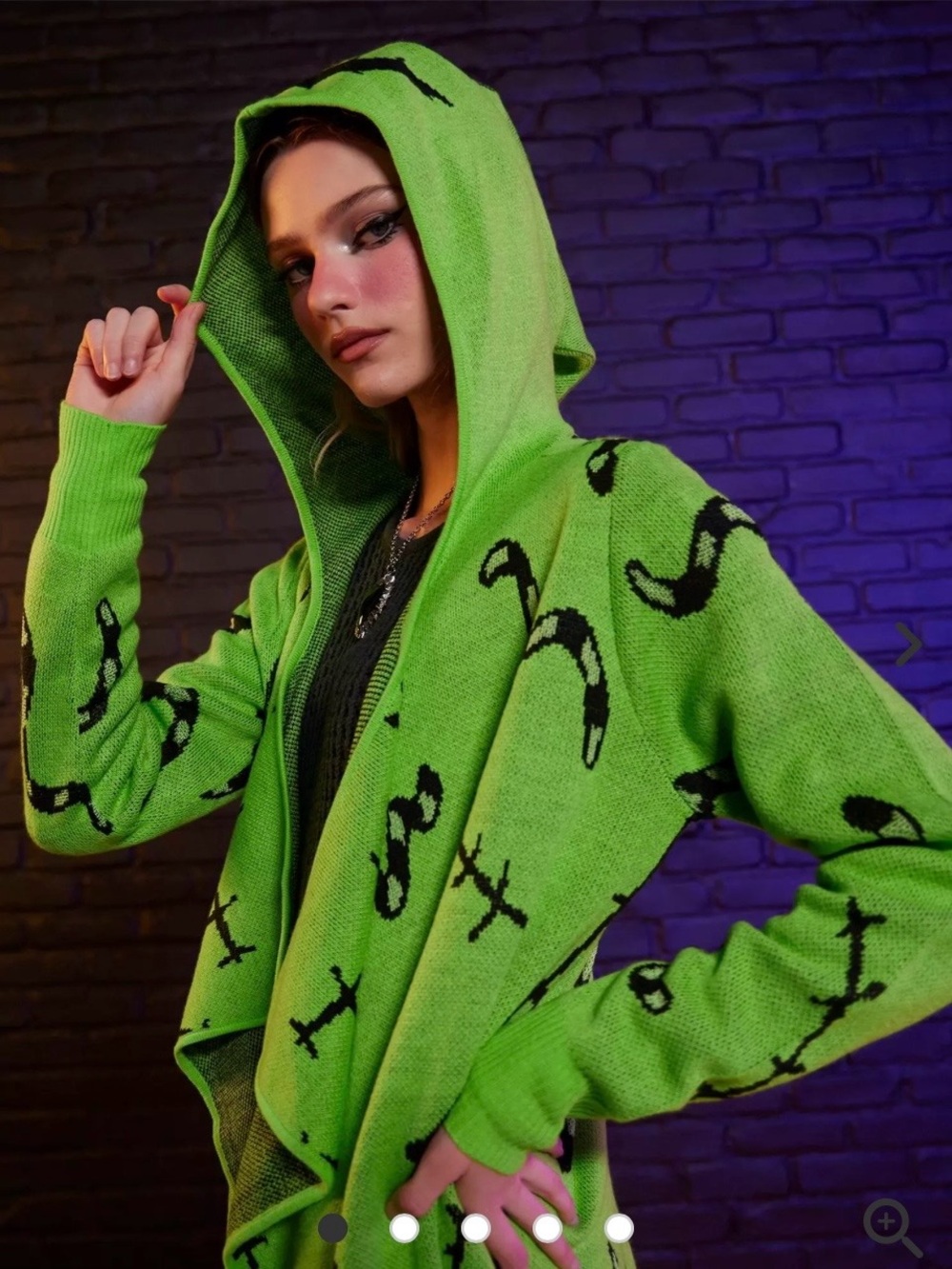 Disney’s Nightmare Before Christmas Oogie Boogie Cardigan M